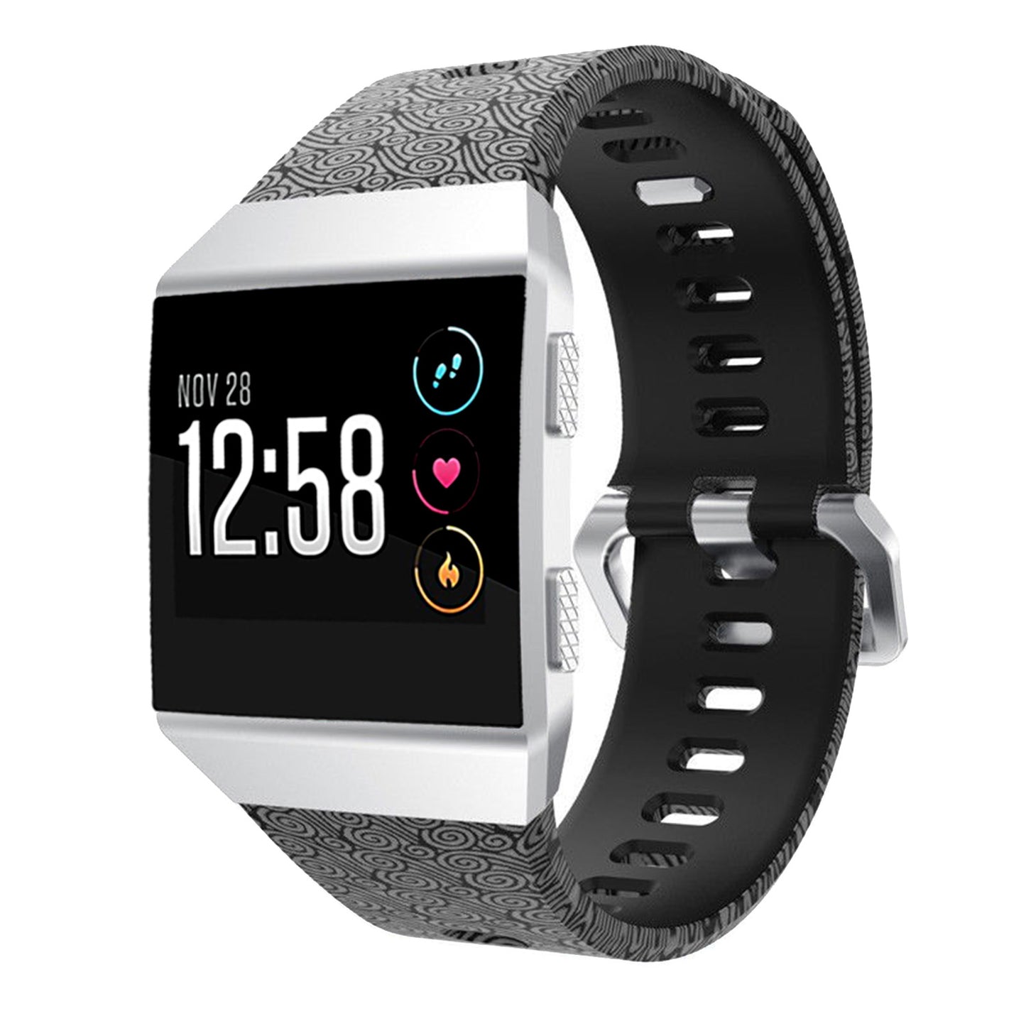 Patterned Rubber Strap for Fitbit Ionic