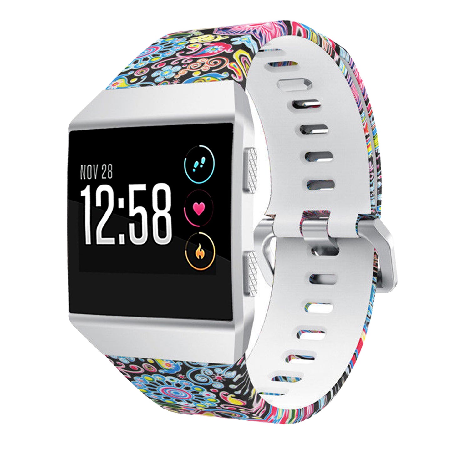 Patterned Rubber Strap for Fitbit Ionic