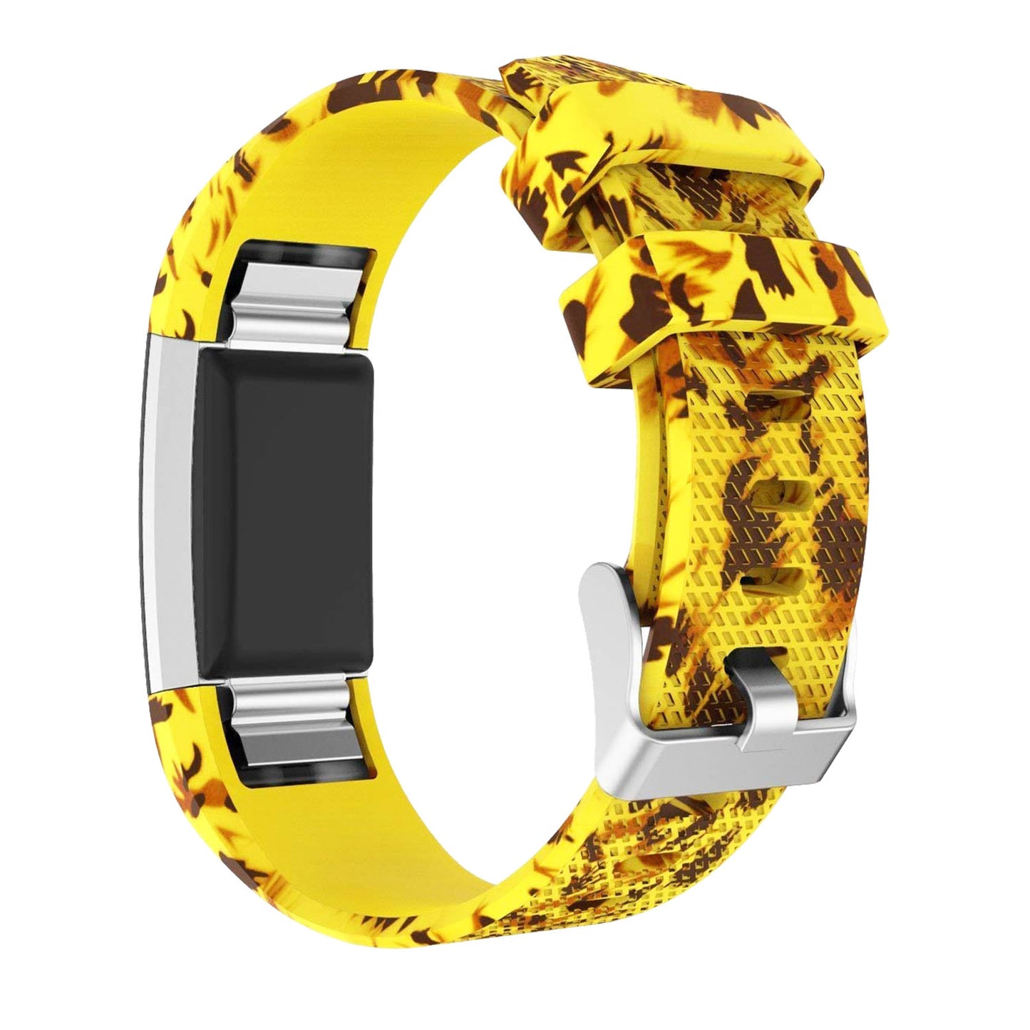 Patterned Rubber Strap for Fitbit Charge 2