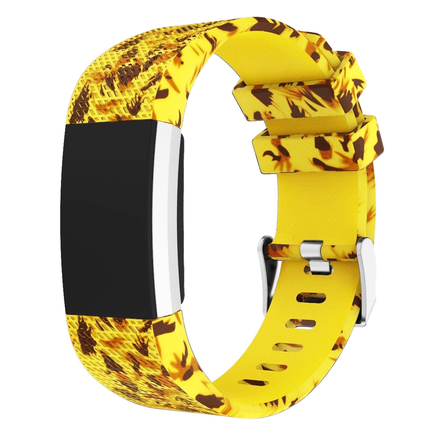 Patterned Rubber Strap for Fitbit Charge 2