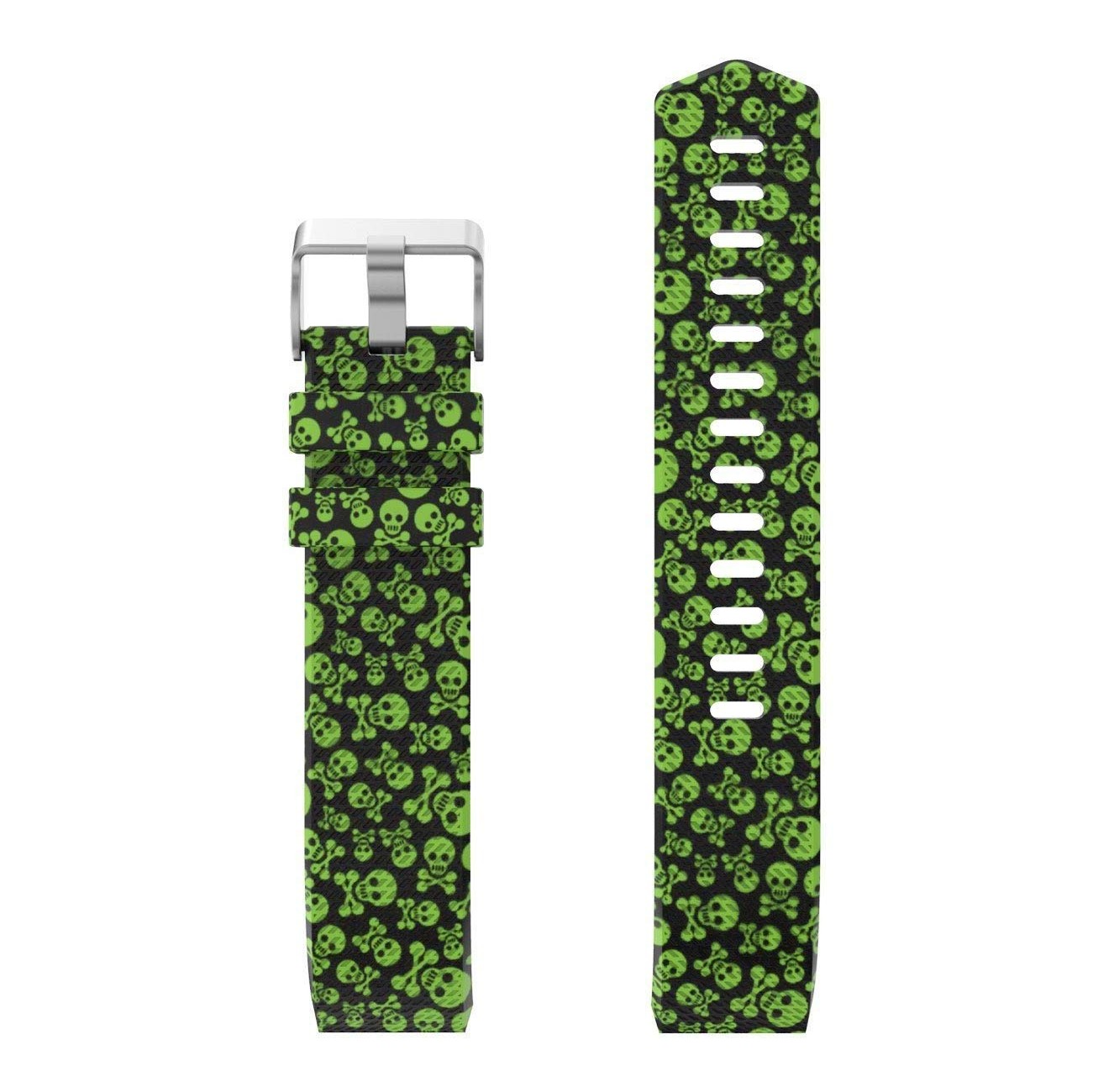 Patterned Rubber Strap for Fitbit Charge 2