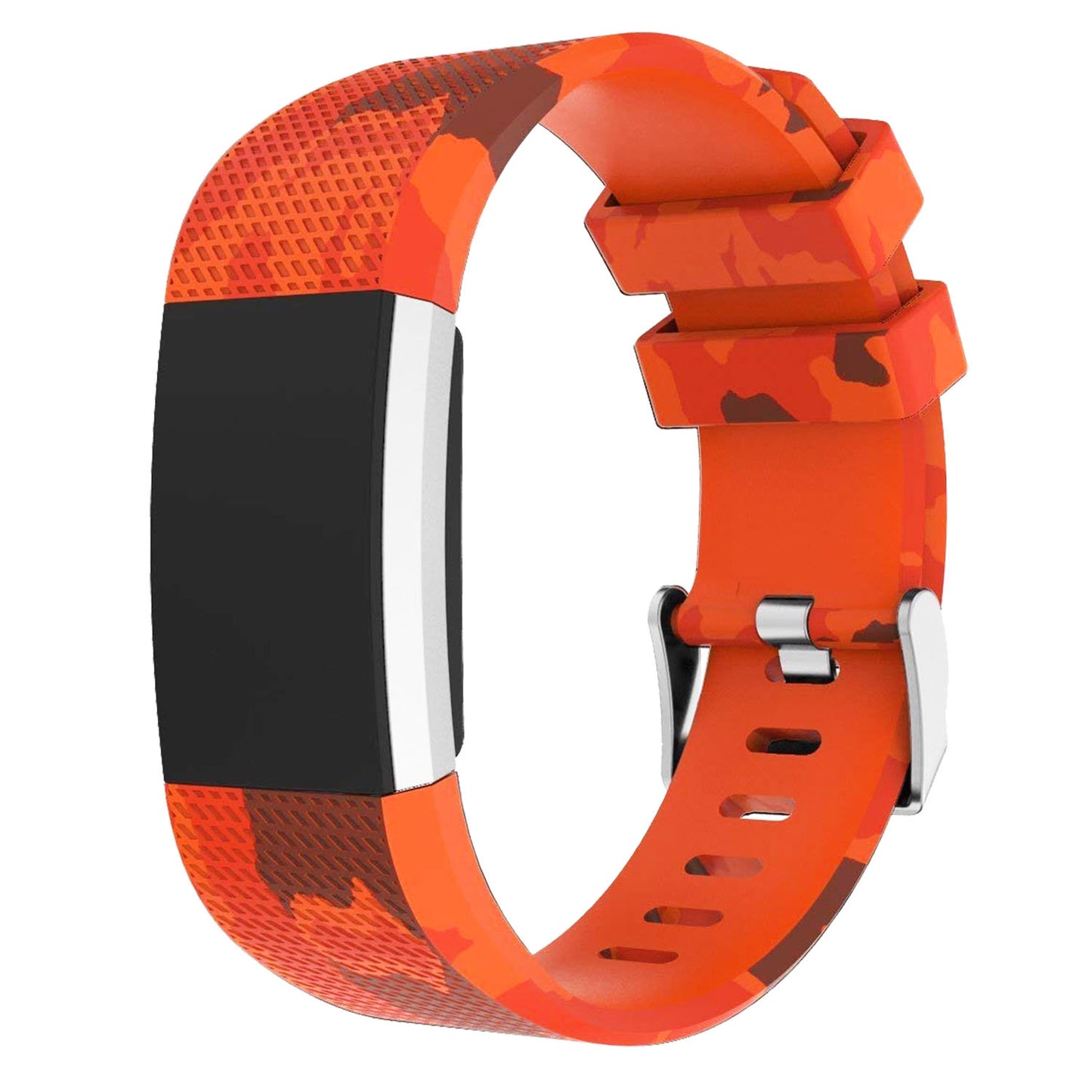 Patterned Rubber Strap for Fitbit Charge 2