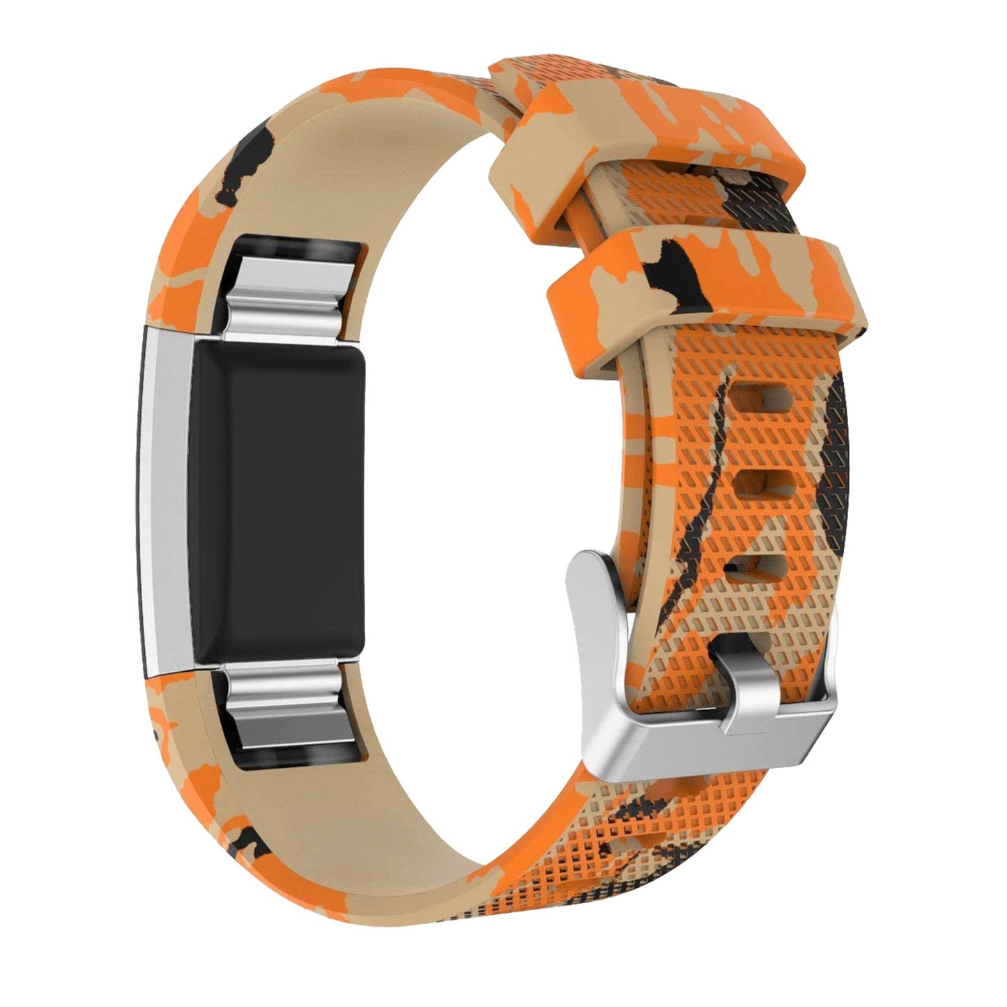 Patterned Rubber Strap for Fitbit Charge 2