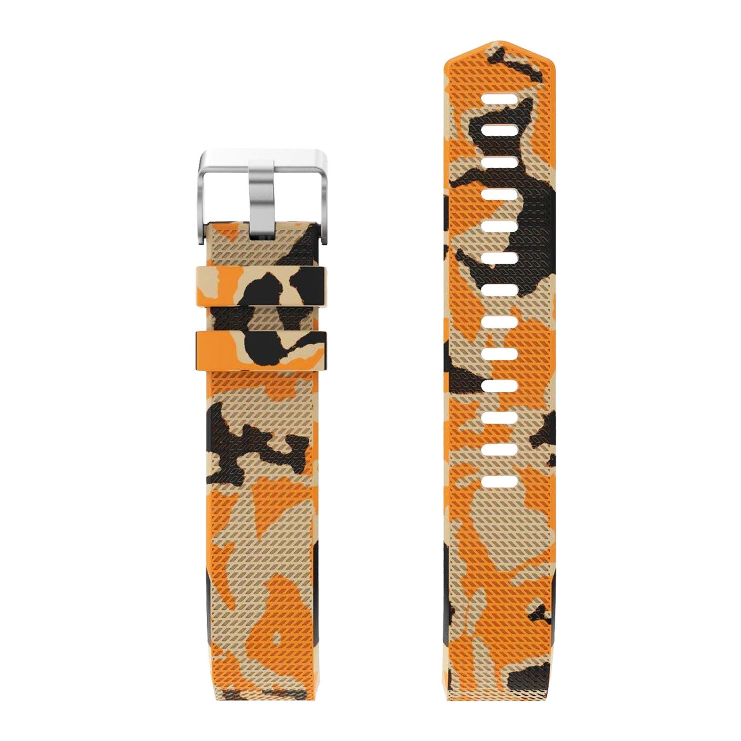 Patterned Rubber Strap for Fitbit Charge 2