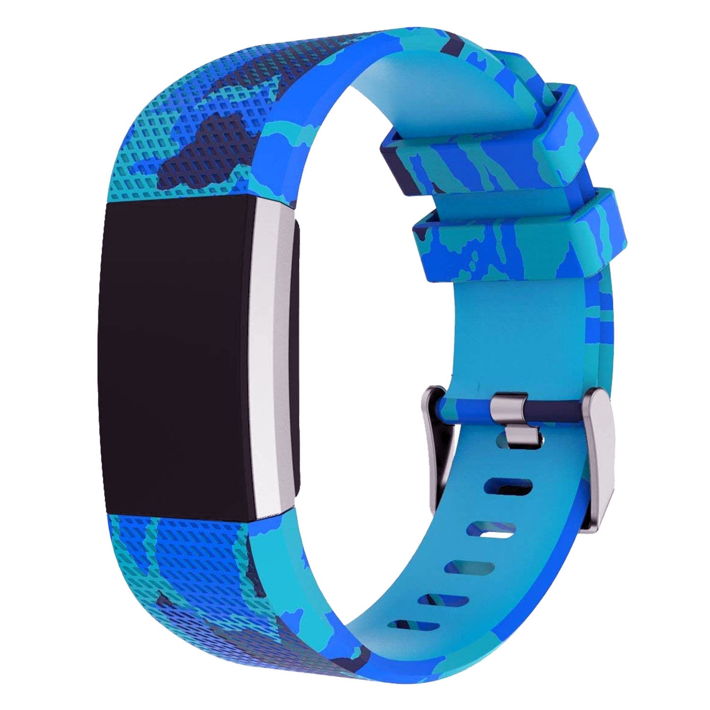 Patterned Rubber Strap for Fitbit Charge 2