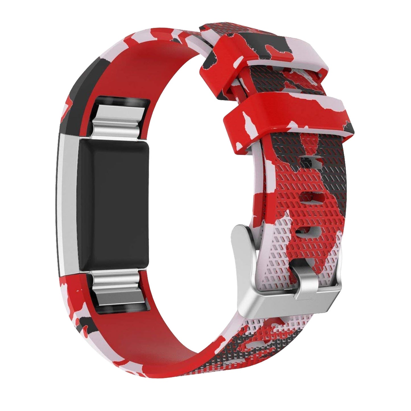 Patterned Rubber Strap for Fitbit Charge 2