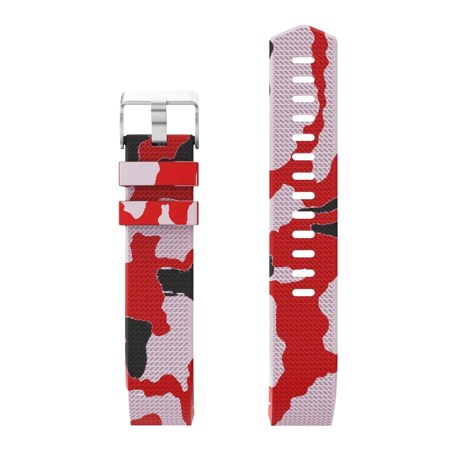 Patterned Rubber Strap for Fitbit Charge 2