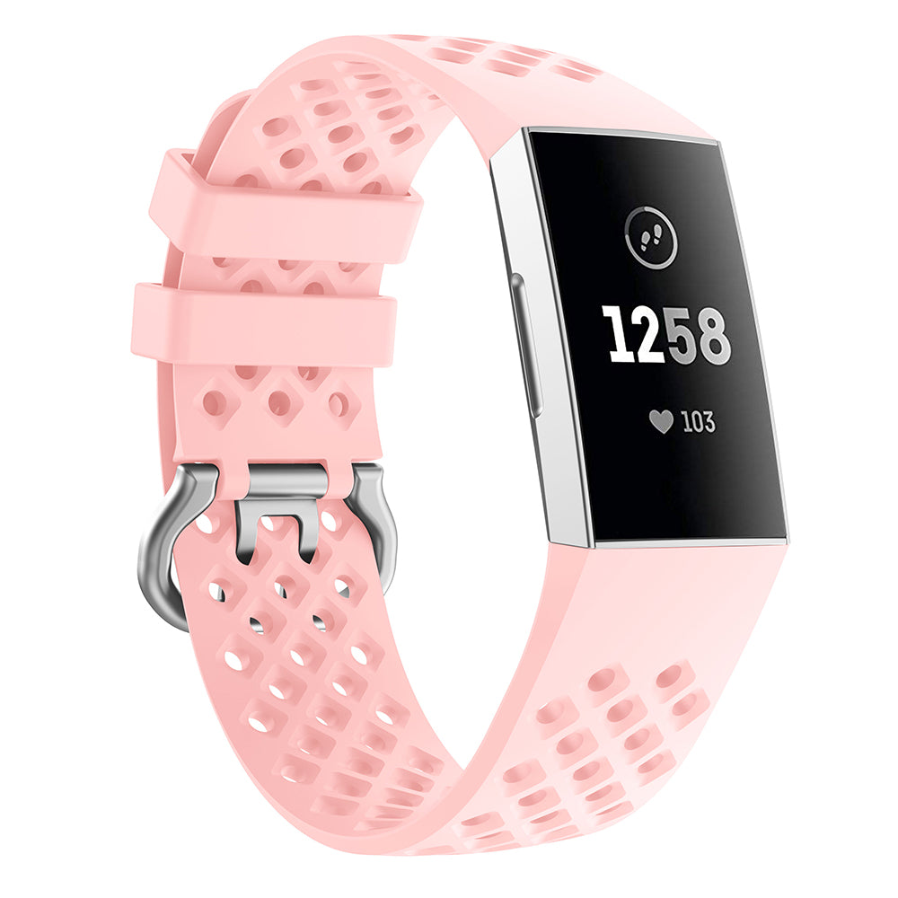 Perforated Rubber Strap for Fitbit Charge 3 & Charge 4