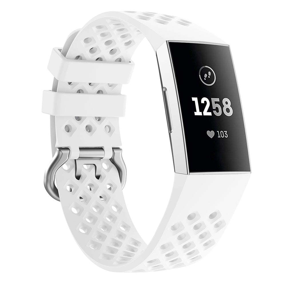 Perforated Rubber Strap for Fitbit Charge 3 & Charge 4
