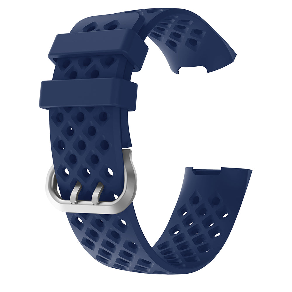 Perforated Rubber Strap for Fitbit Charge 3 & Charge 4