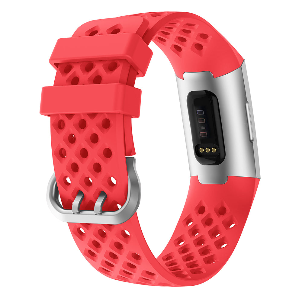 Perforated Rubber Strap for Fitbit Charge 3 & Charge 4