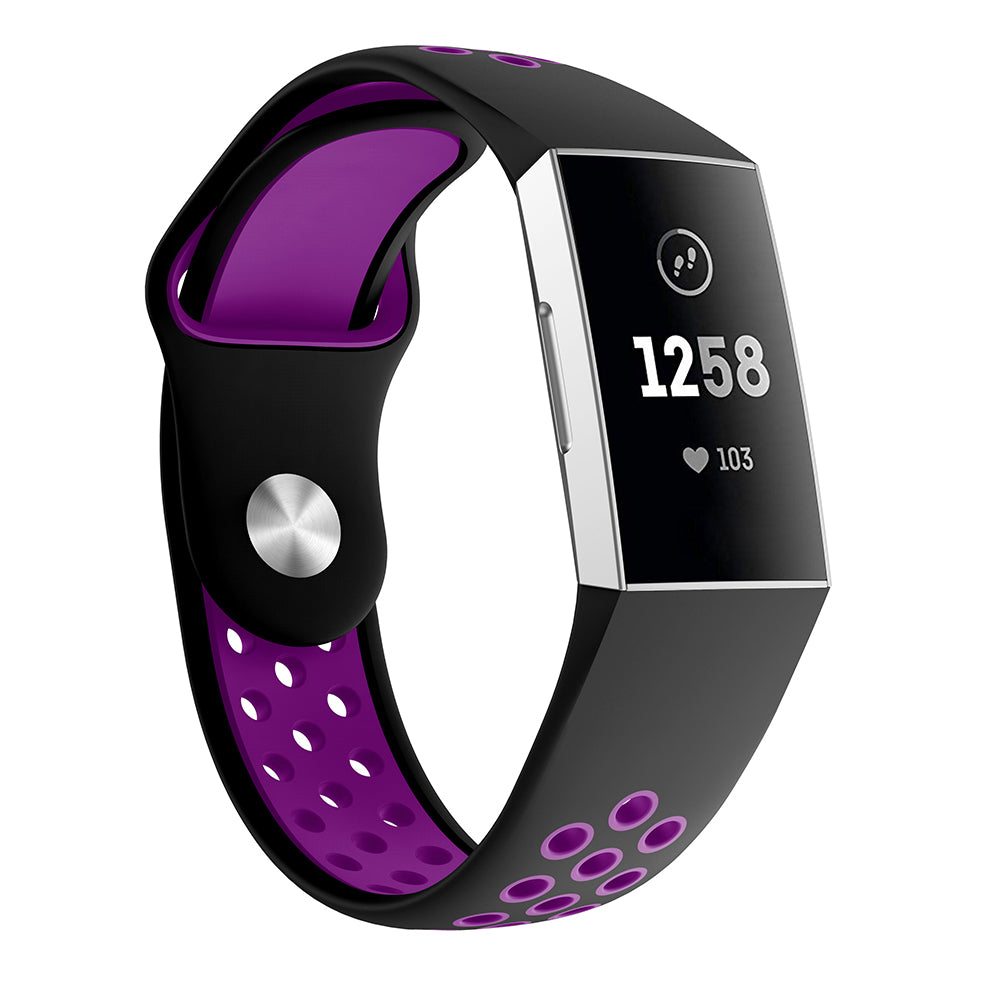 Perforated Rubber Band for Fitbit Charge 3 & Charge 4