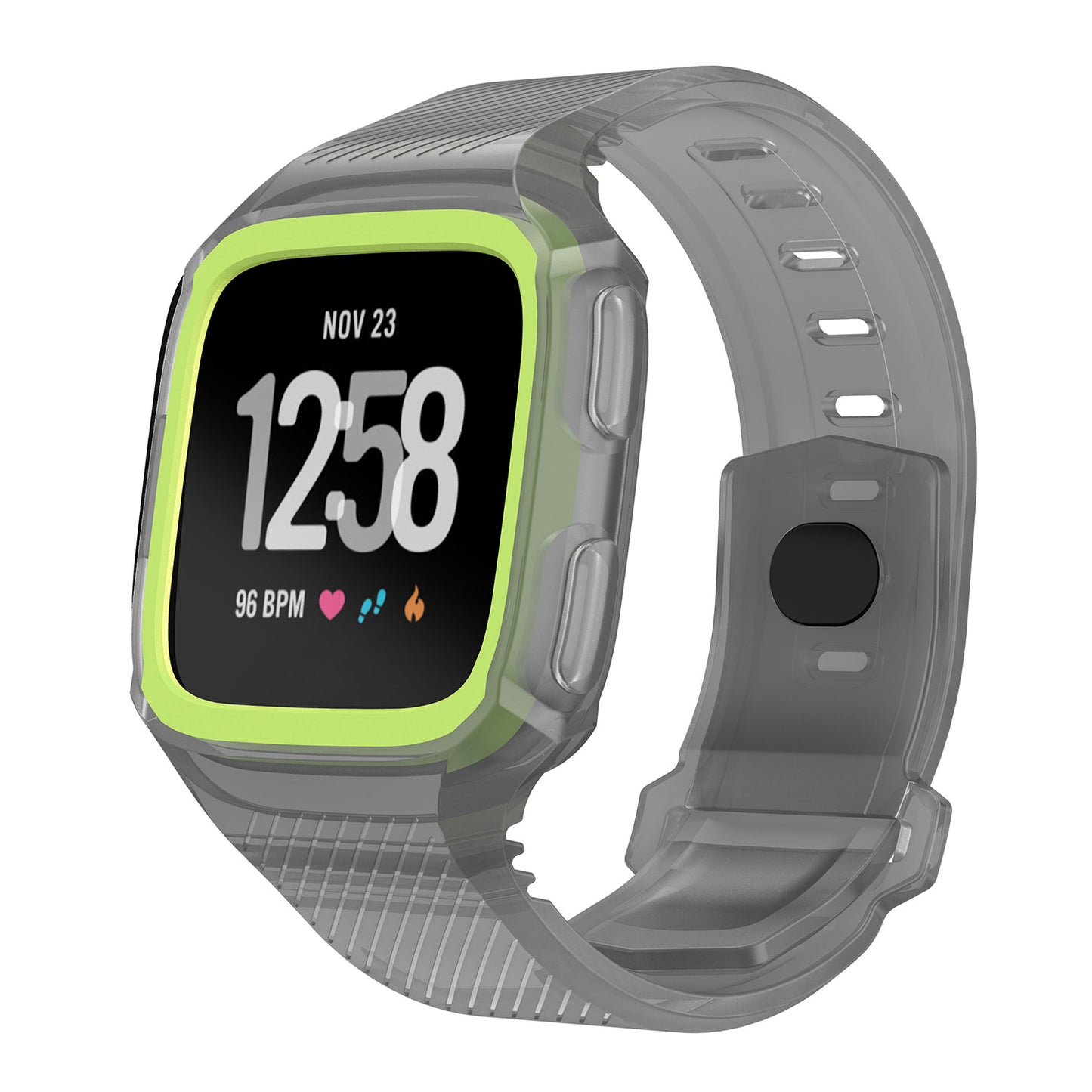 Rubber Strap w/ Protective Case for Fitbit Versa