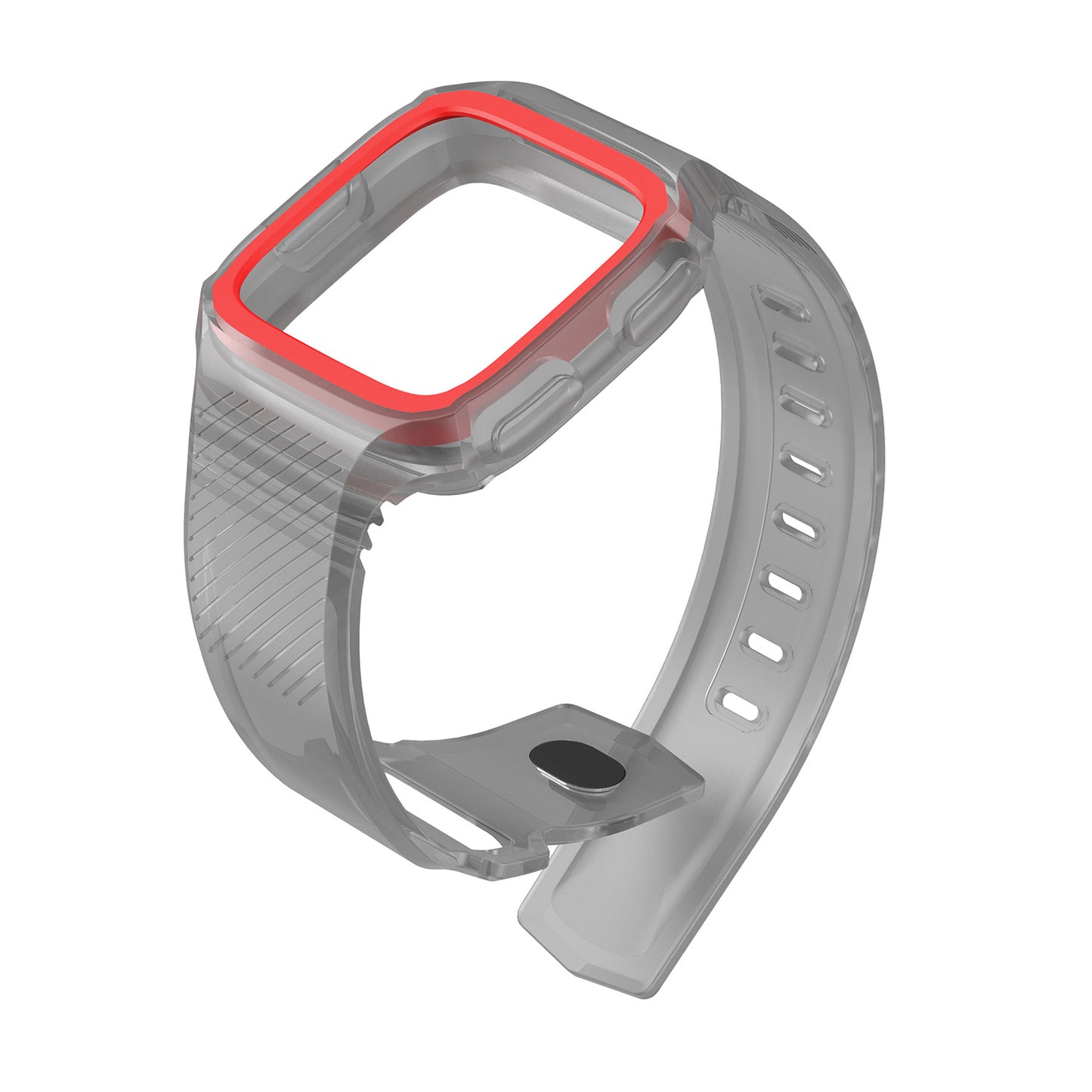 Rubber Strap w/ Protective Case for Fitbit Versa
