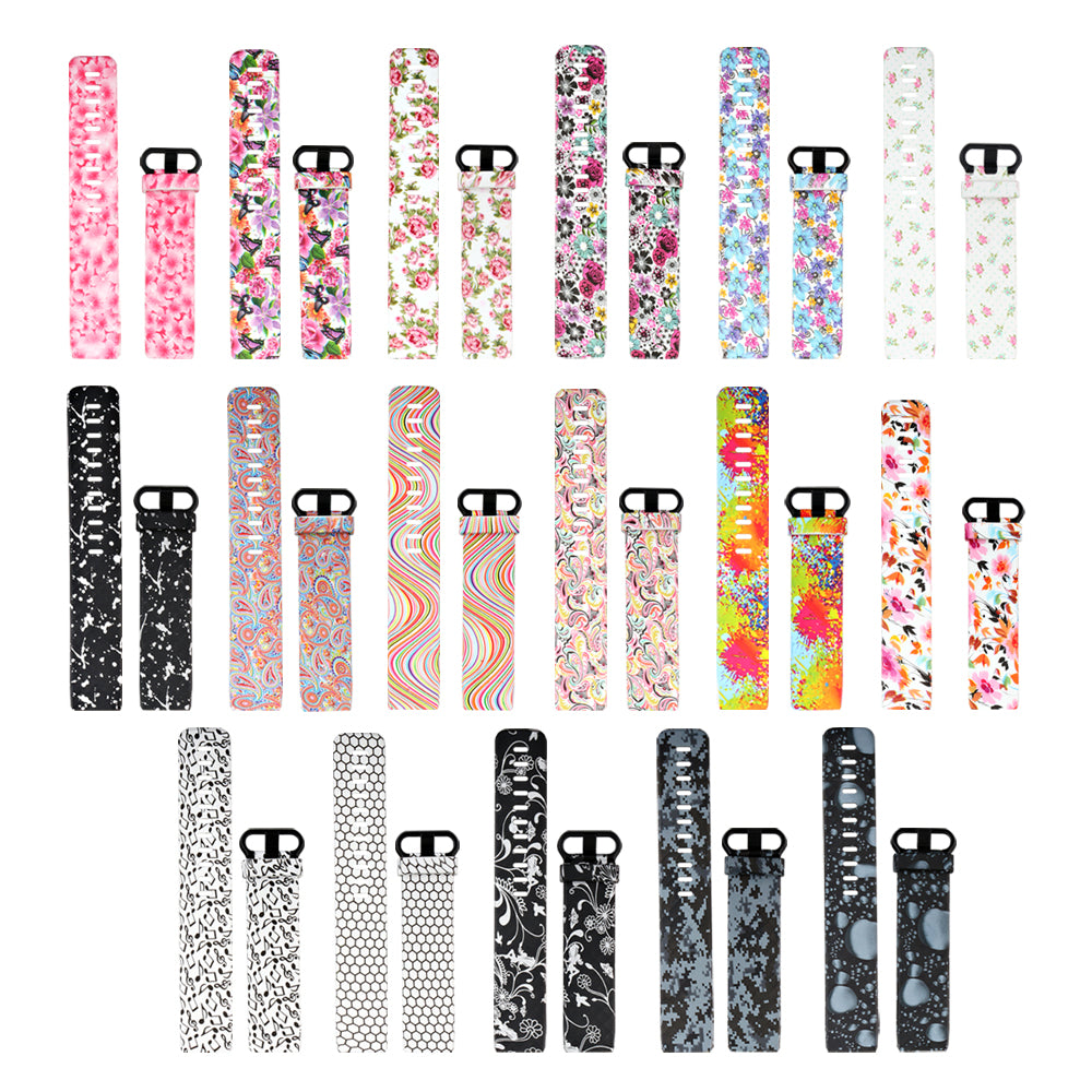Pattern Silicone Strap for Fitbit Charge 3 & Charge 4