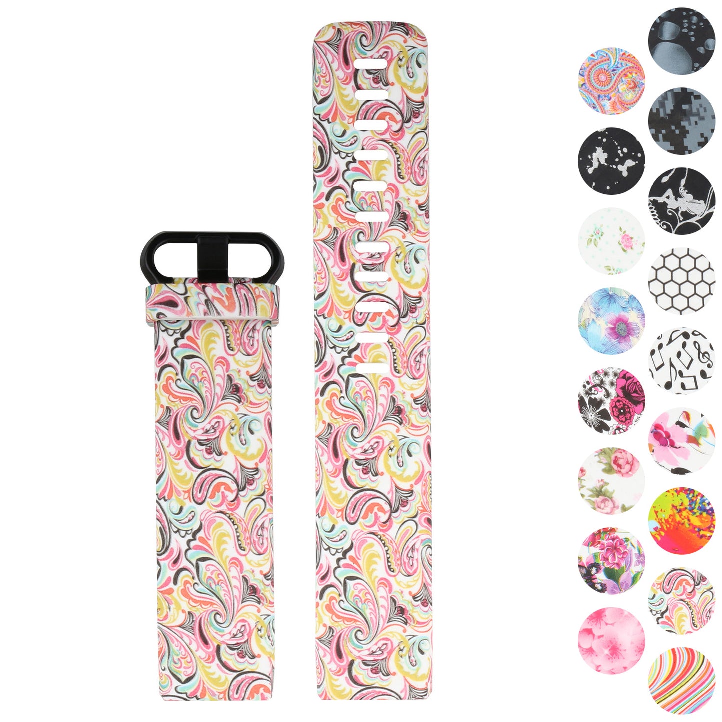 Pattern Silicone Strap for Fitbit Charge 3 & Charge 4