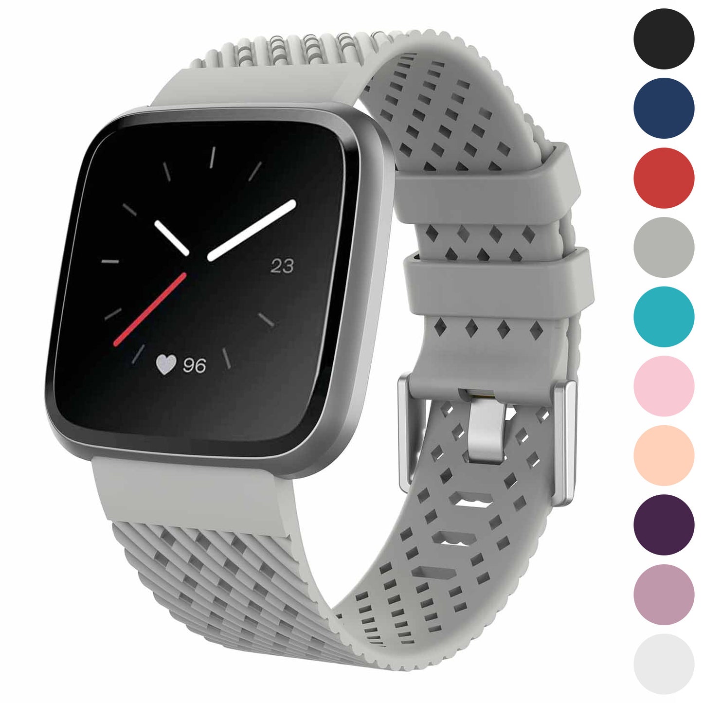 Vented Textured Silicone Strap for Fitbit Versa & Versa 2