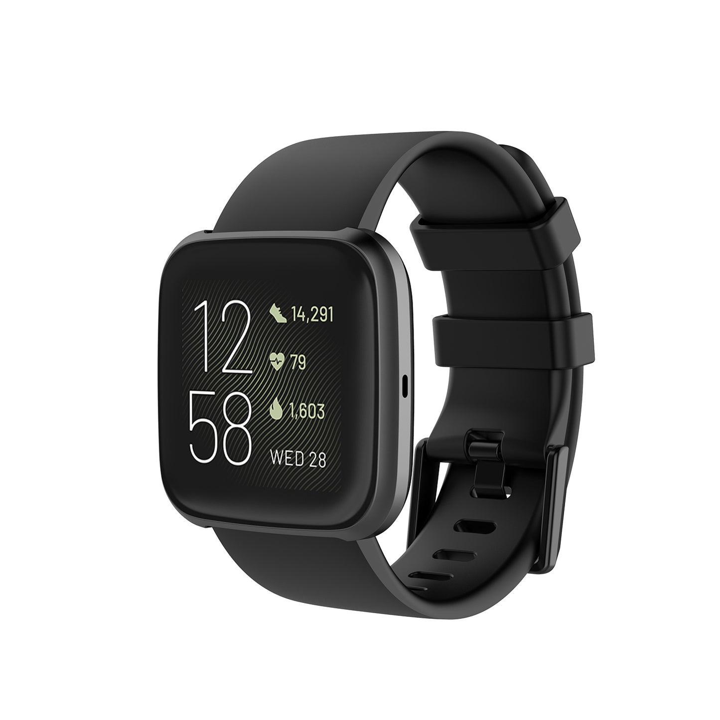 Silicone Strap with Matching Color Buckle for Fitbit Versa & Versa 2