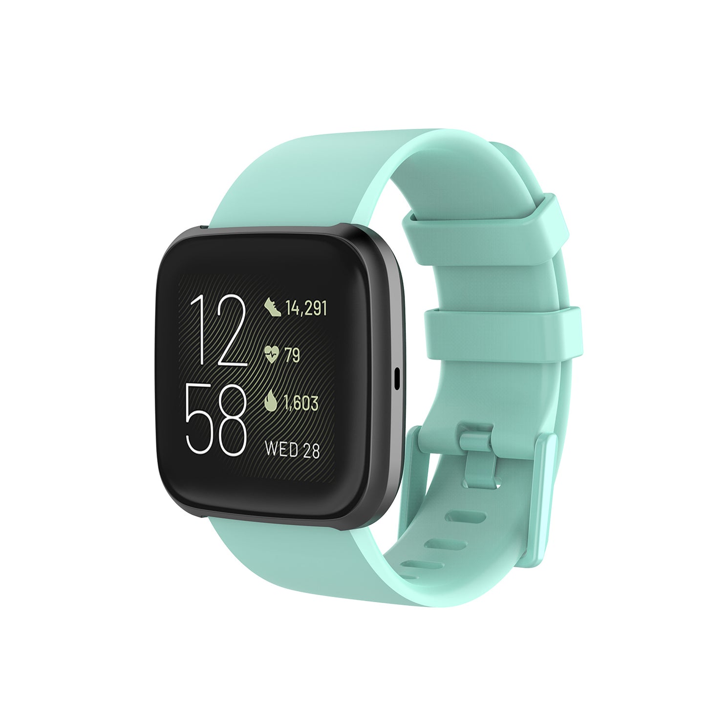 Silicone Strap with Matching Color Buckle for Fitbit Versa & Versa 2