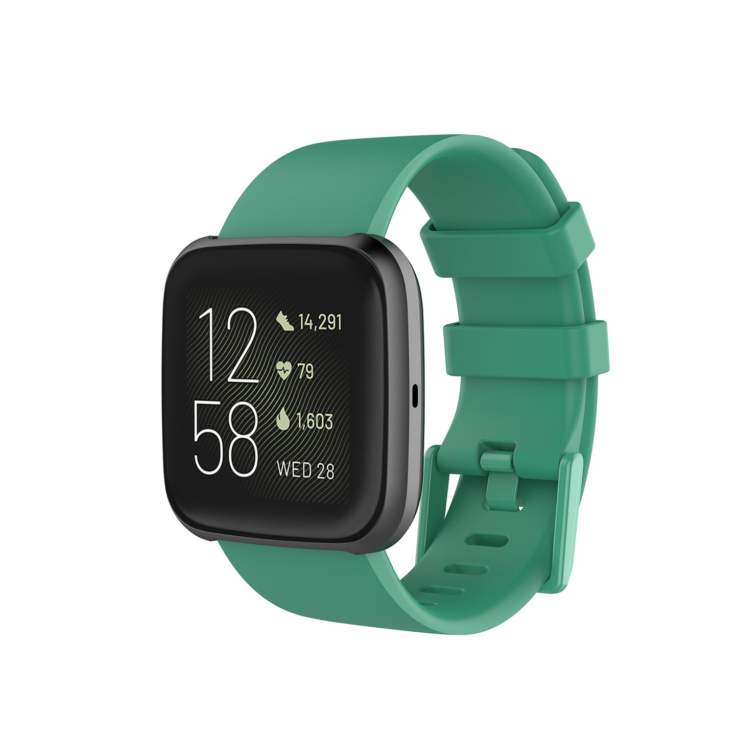 Silicone Strap with Matching Color Buckle for Fitbit Versa & Versa 2