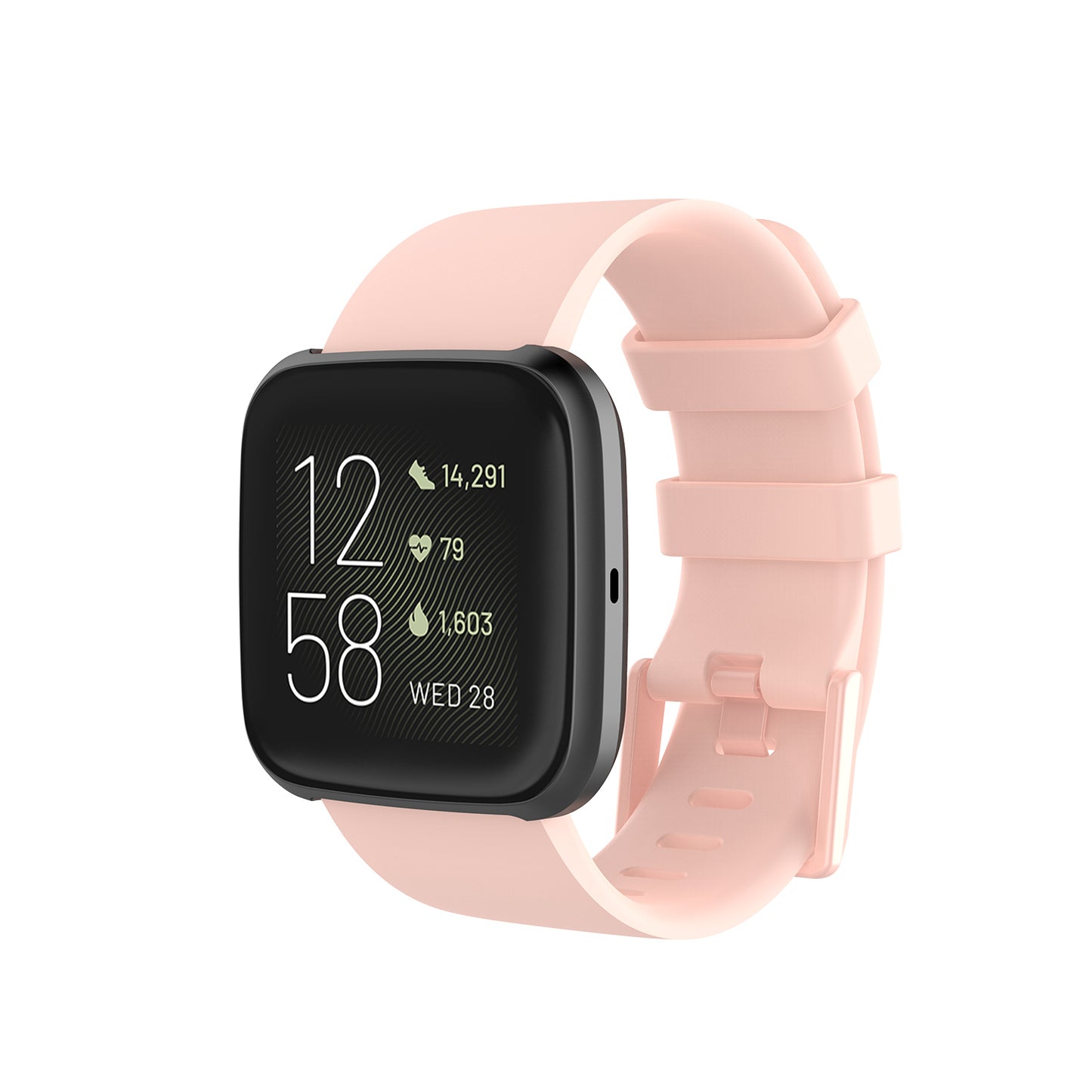 Silicone Strap with Matching Color Buckle for Fitbit Versa & Versa 2