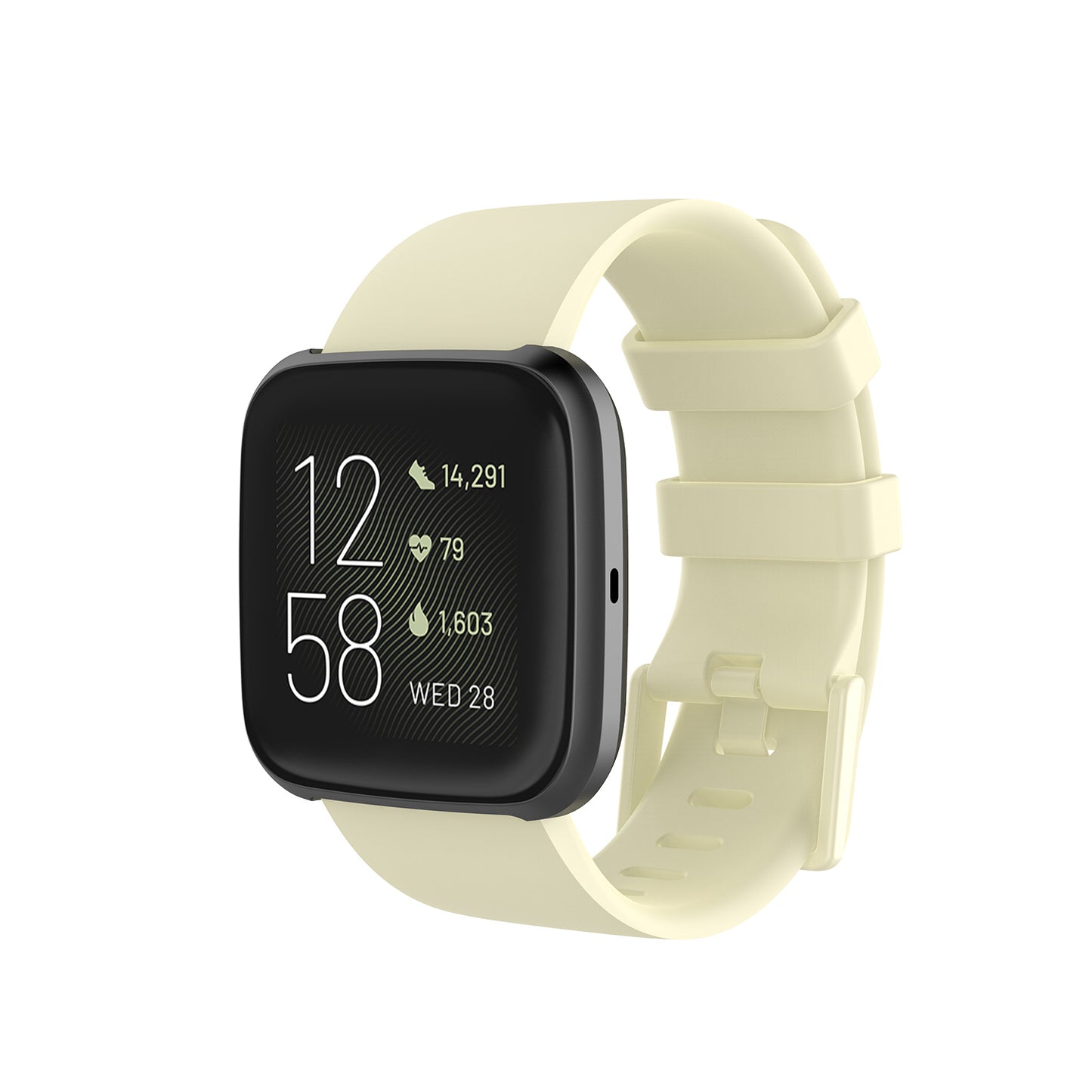 Silicone Strap with Matching Color Buckle for Fitbit Versa & Versa 2