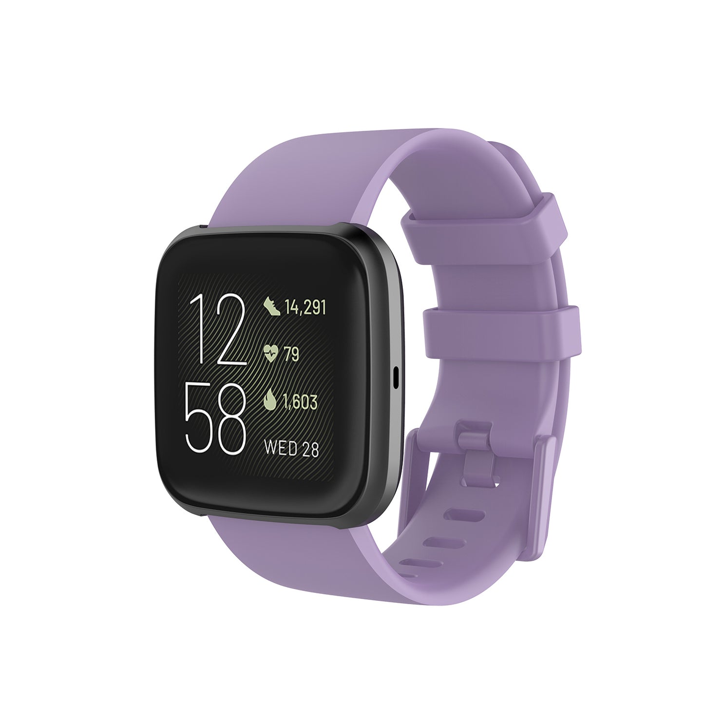 Silicone Strap with Matching Color Buckle for Fitbit Versa & Versa 2