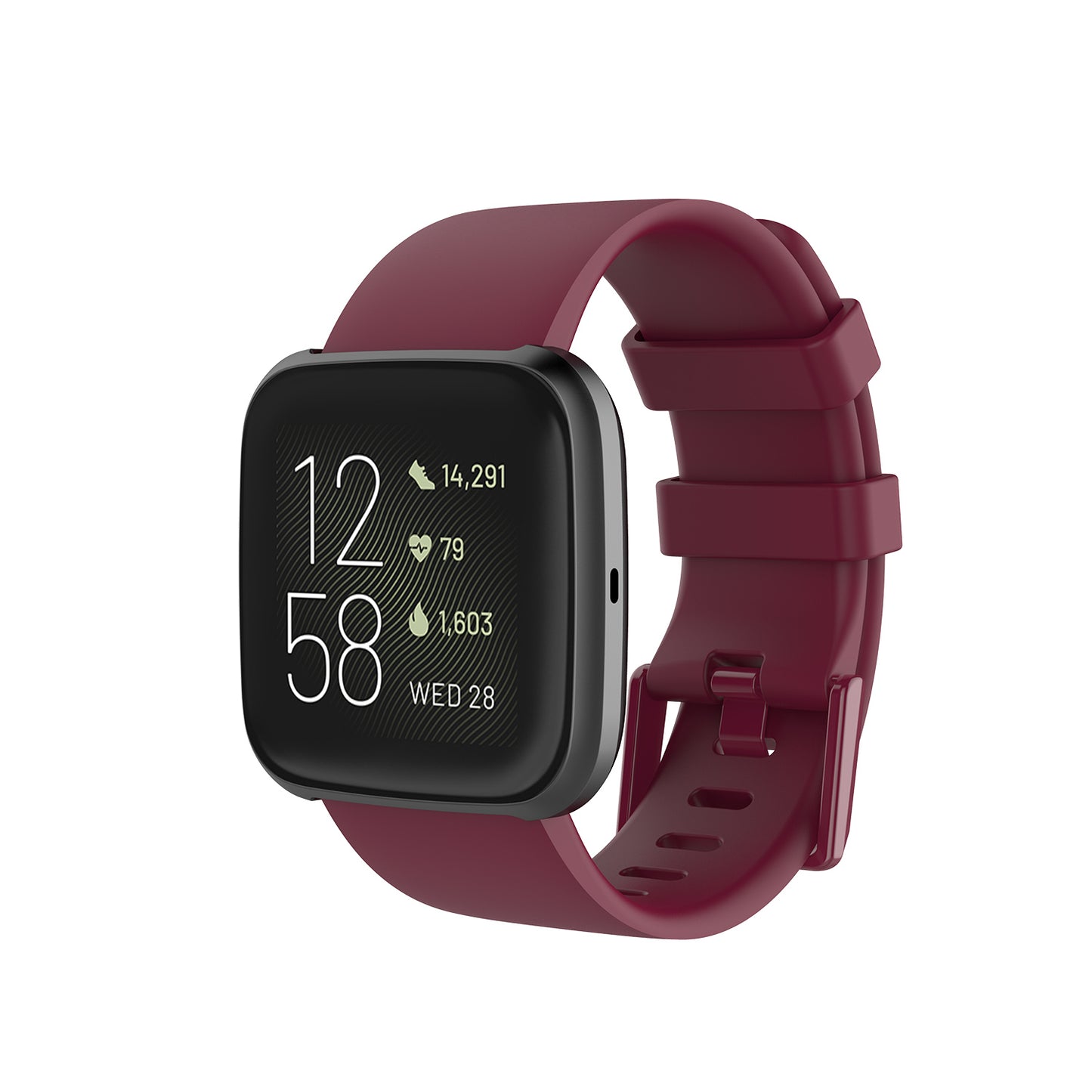 Silicone Strap with Matching Color Buckle for Fitbit Versa & Versa 2