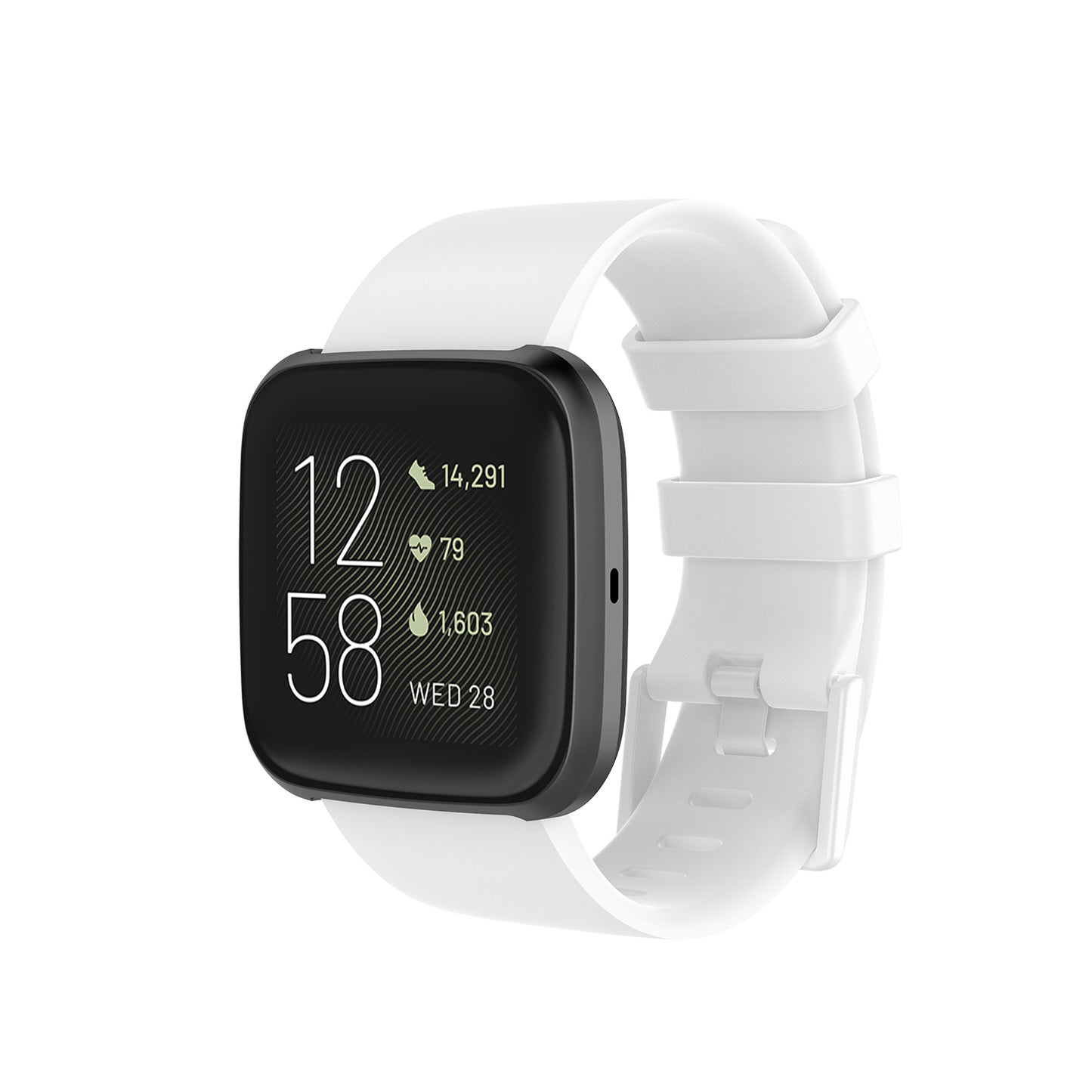 Silicone Strap with Matching Color Buckle for Fitbit Versa & Versa 2