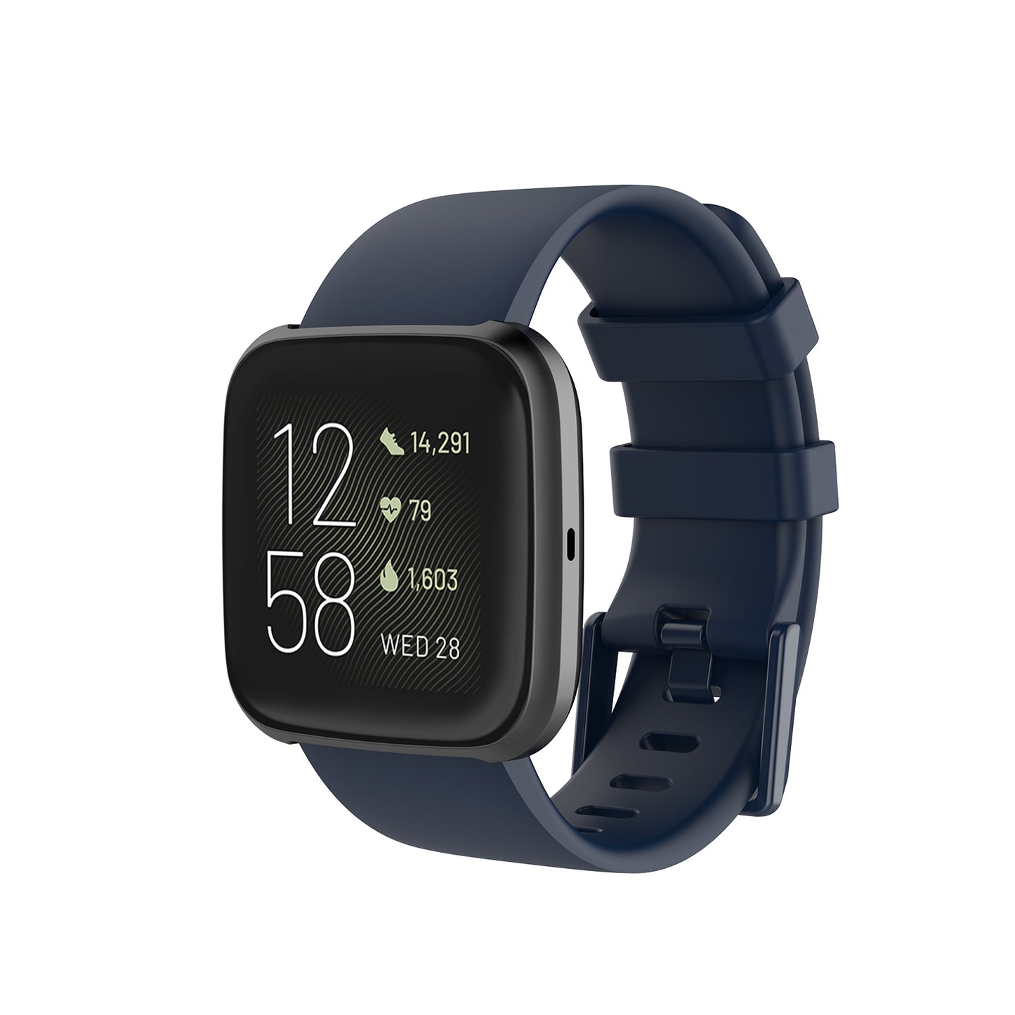 Silicone Strap with Matching Color Buckle for Fitbit Versa & Versa 2