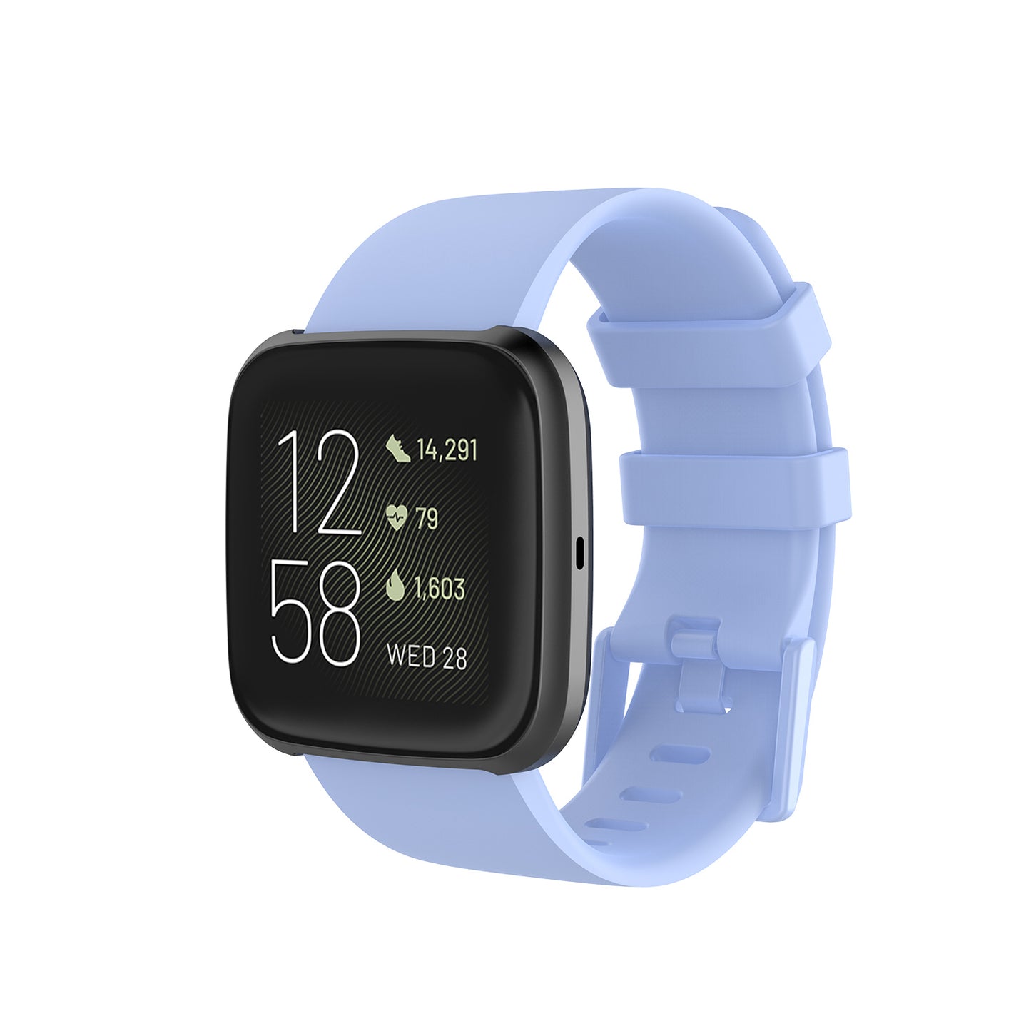 Silicone Strap with Matching Color Buckle for Fitbit Versa & Versa 2