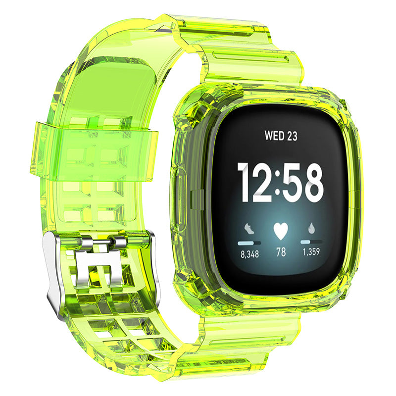 Transparent Case Strap for Fitbit Versa 3