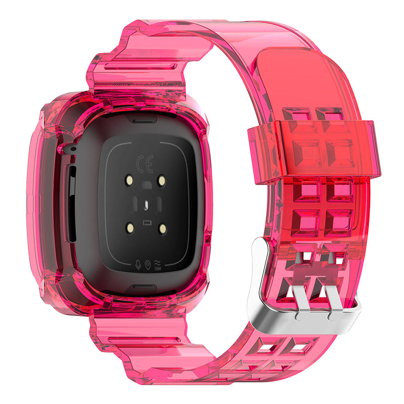 Transparent Case Strap for Fitbit Versa 3