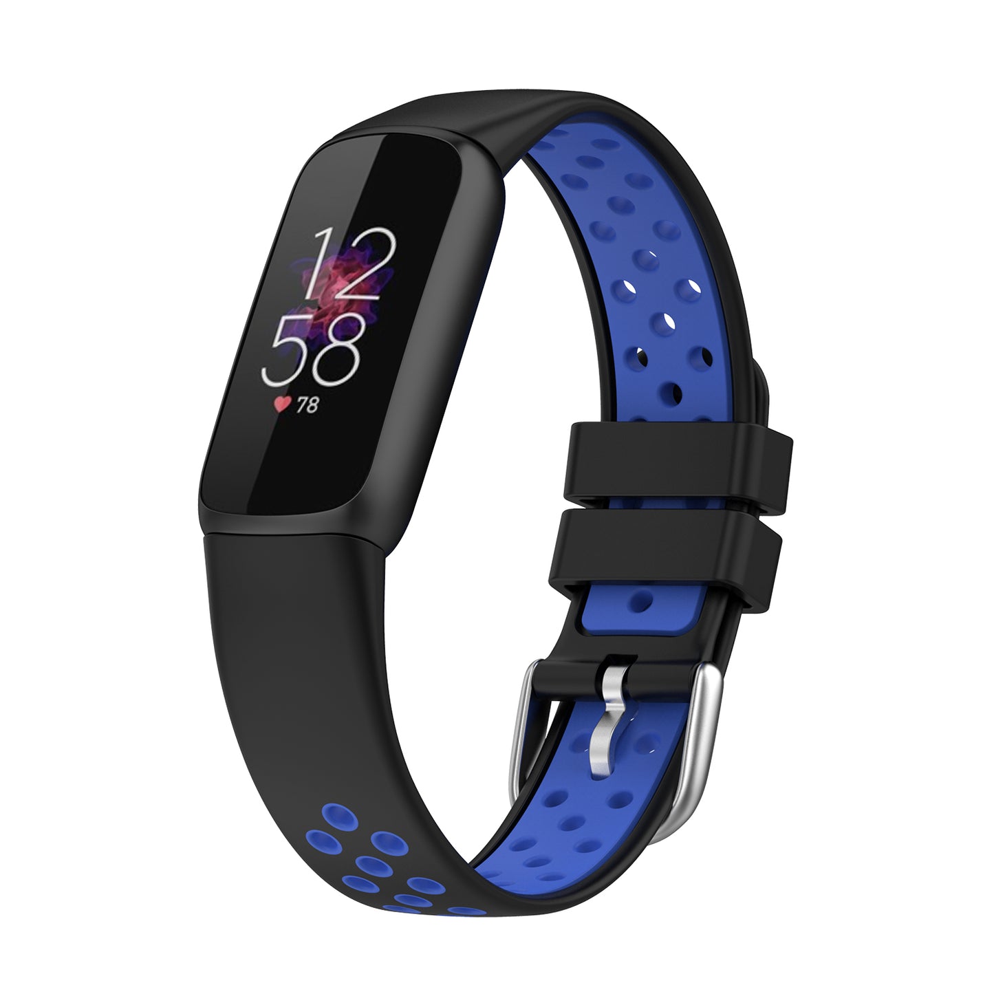 Perforated Rubber Sport Strap for Fitbit Luxe