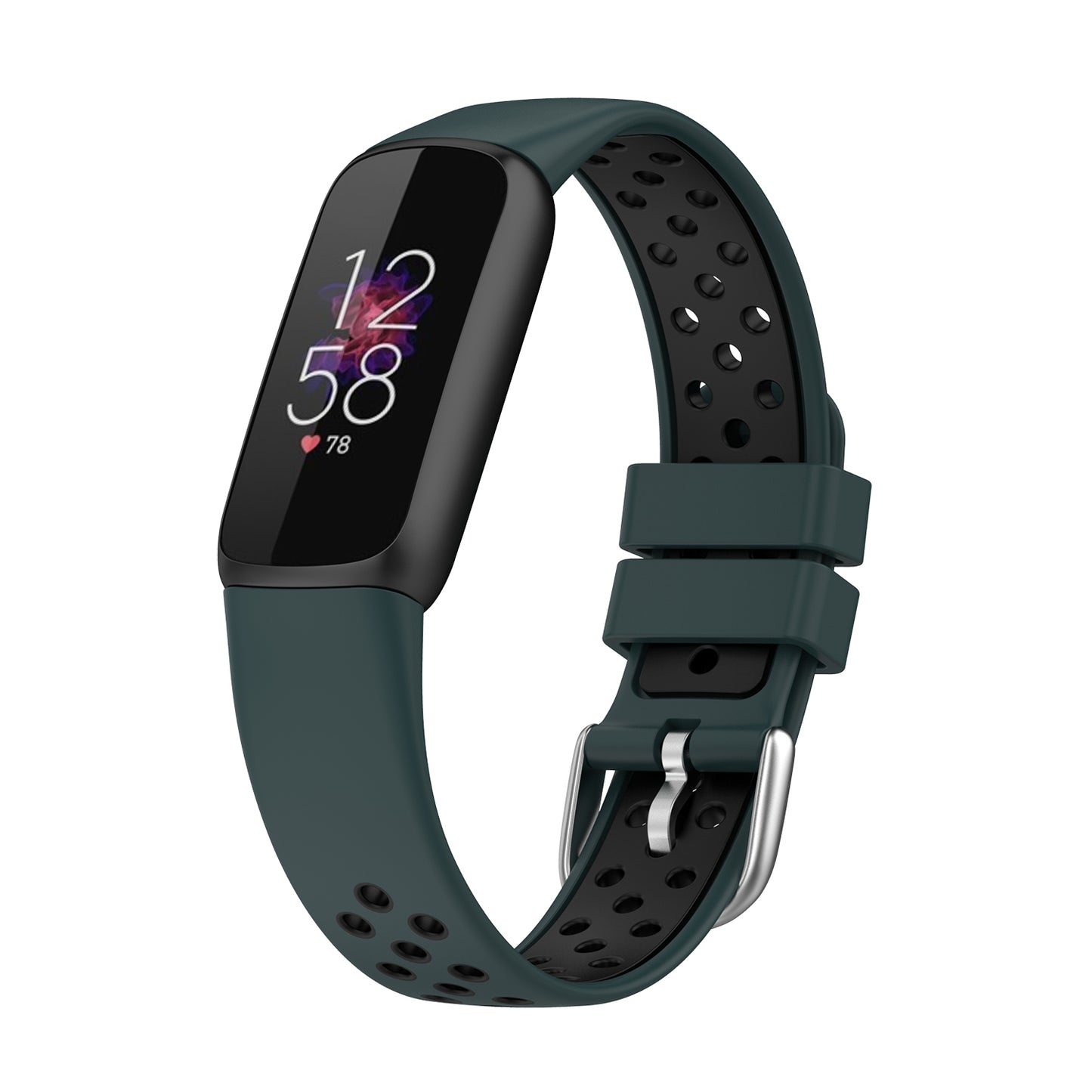 Perforated Rubber Sport Strap for Fitbit Luxe