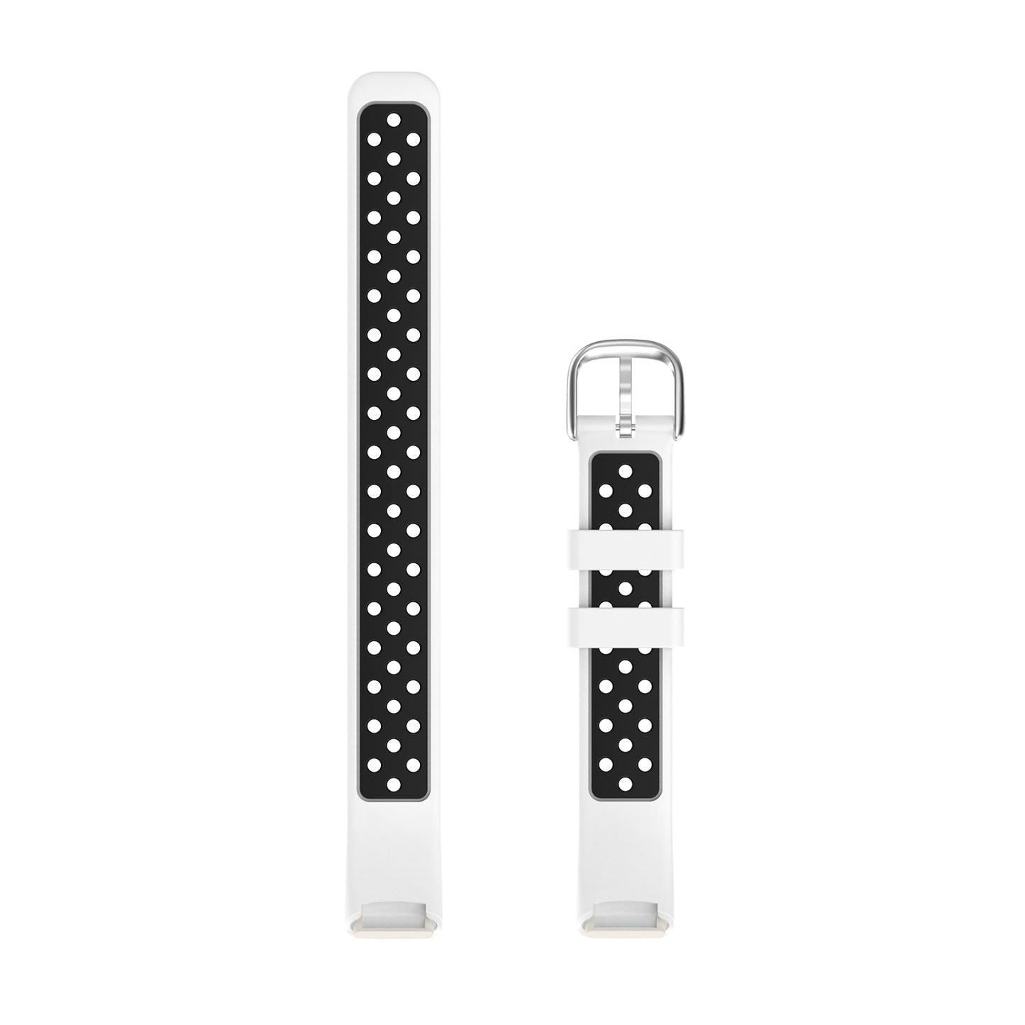 Perforated Rubber Sport Strap for Fitbit Luxe