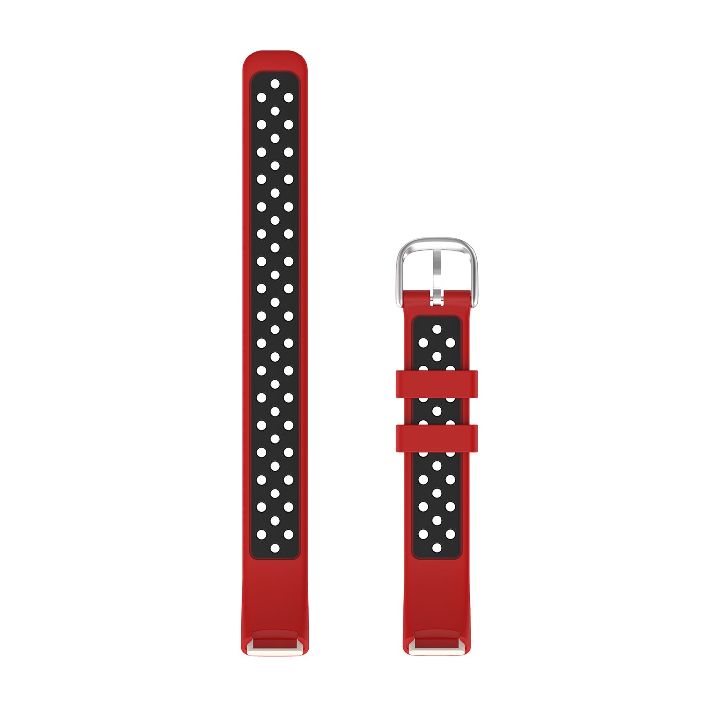 Perforated Rubber Sport Strap for Fitbit Luxe