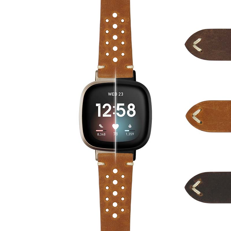 DASSARI Rally Strap with Road Worn Finish for Fitbit Charge 4 & Charge 3