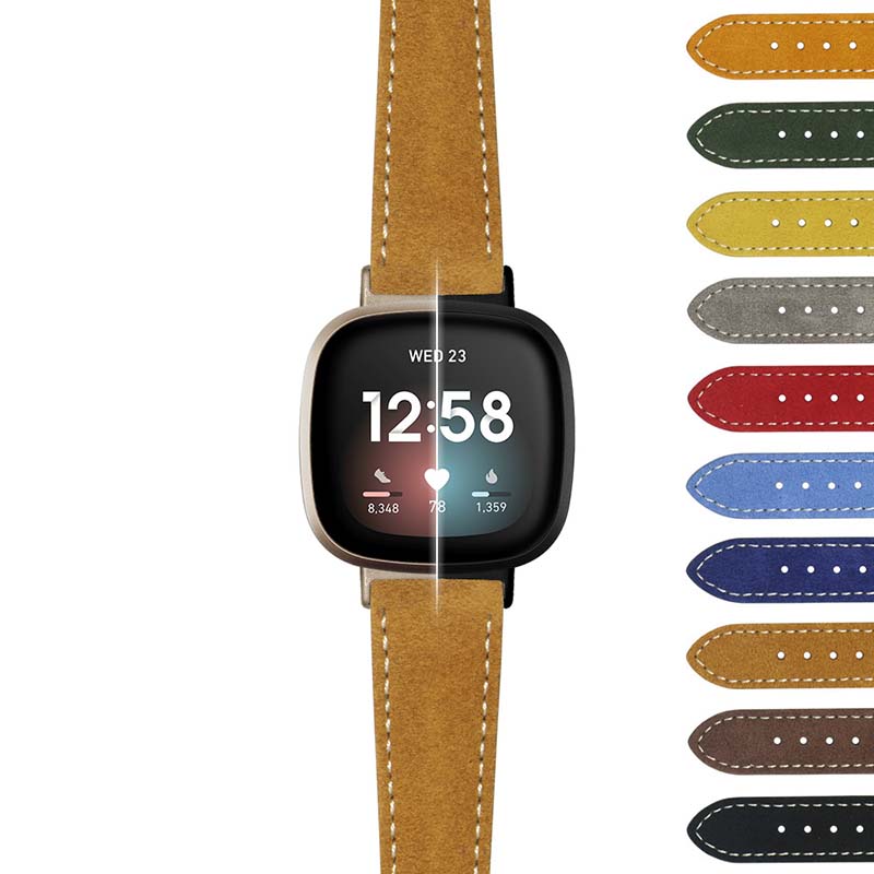 Classic Suede Strap (Short, Standard, Long) for Fitbit Sense