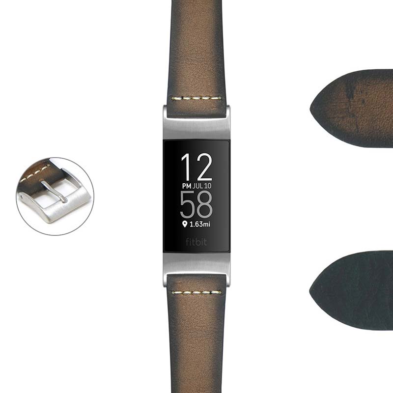 DASSARI Kingwood III Premium Vintage Leather Strap for Apple Watch