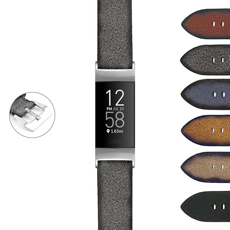 DASSARI Opus Thick Distressed Italian Leather Strap for Apple Watch