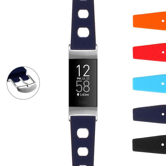 Vintage Style Rubber Rally Strap for Fitbit Charge 4 & Charge 3