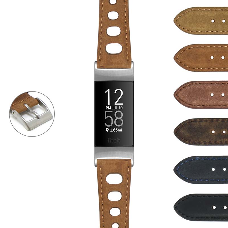 DASSARI Distressed Leather Rally for Apple Watch