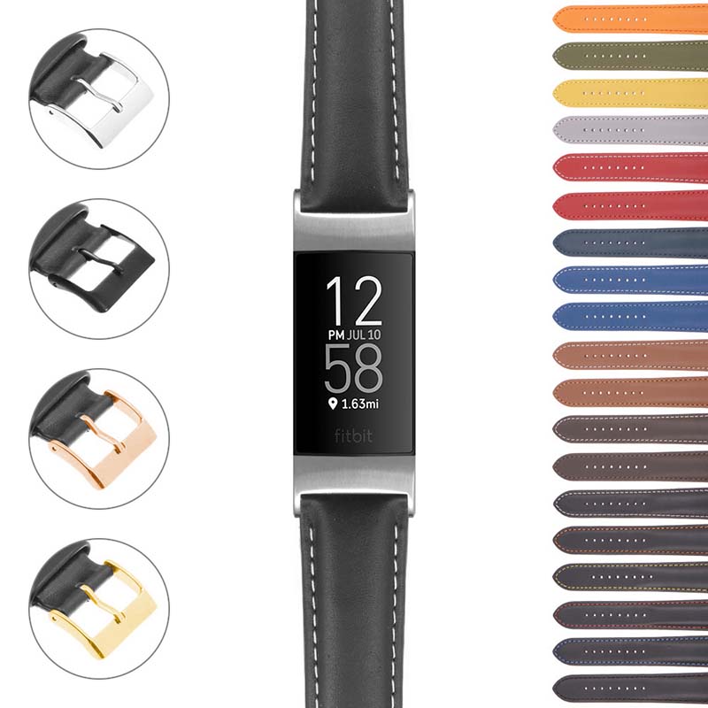 Classic Men's Strap (Short, Standard, Long) for Fitbit Charge 4 & Charge 3