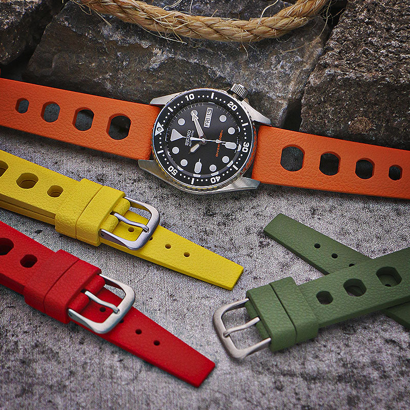 DASSARI Vintage FKM Rubber Rally Strap