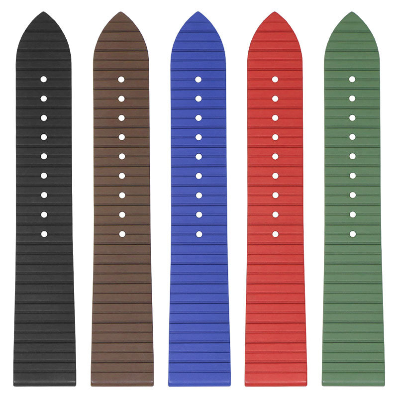 DASSARI Groove Stripe FKM Rubber Sport Strap