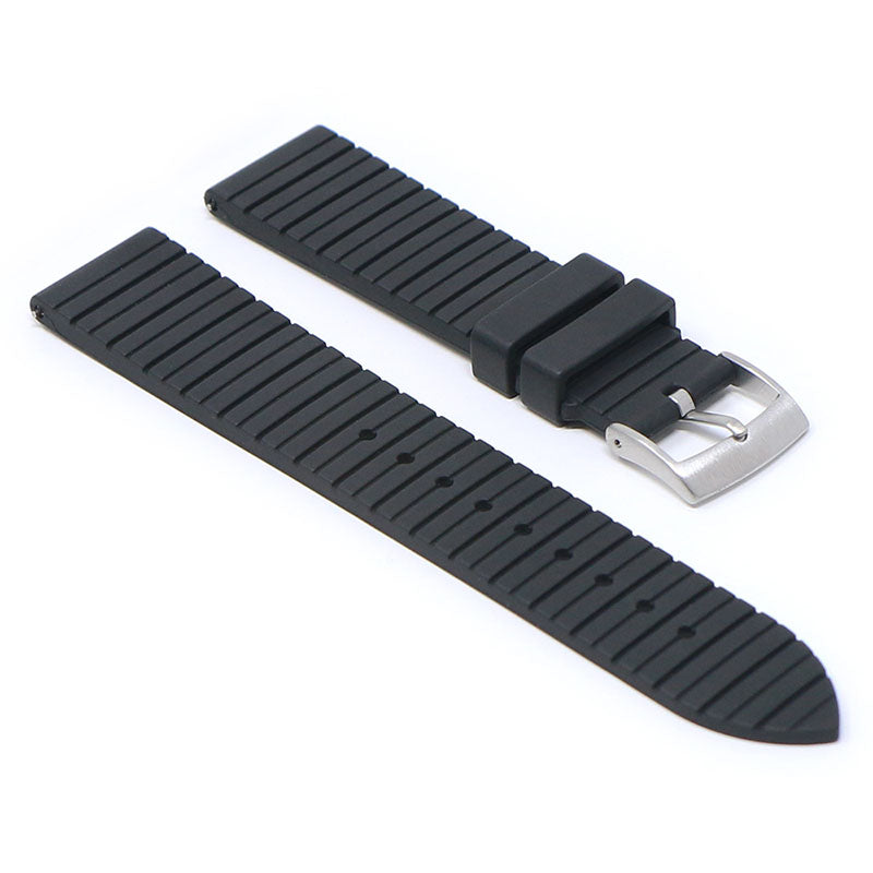 DASSARI Groove Stripe FKM Rubber Sport Strap