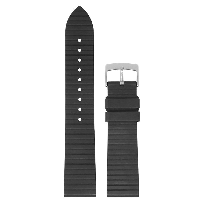 DASSARI Groove Stripe FKM Rubber Sport Strap