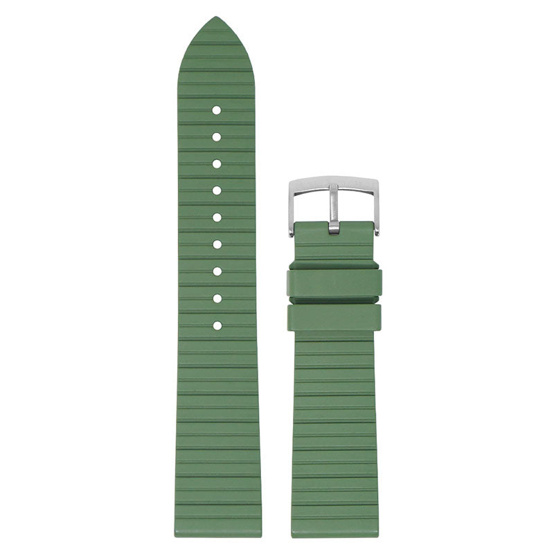 DASSARI Groove Stripe FKM Rubber Sport Strap