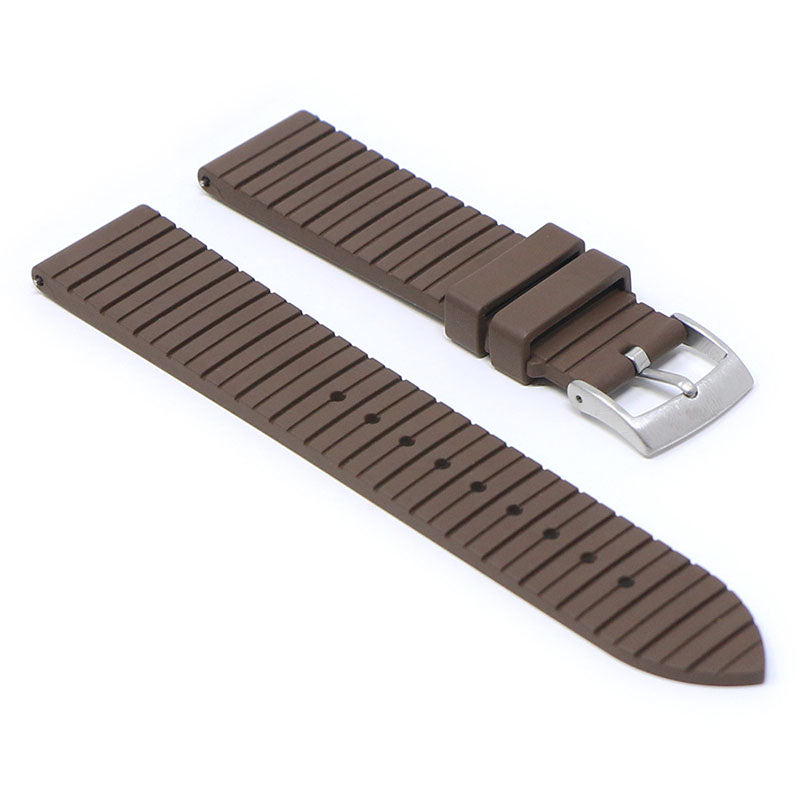 DASSARI Groove Stripe FKM Rubber Sport Strap